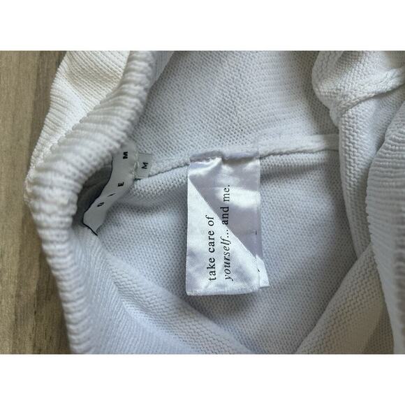 ONE MILE Archie Pants in White Womens Size M Knit - Picture 5 of 7